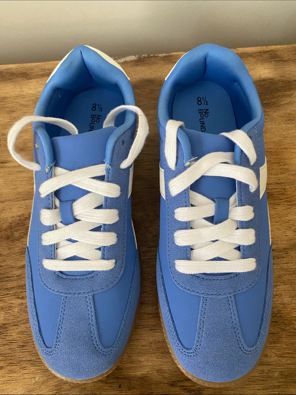 No Boundaries Blue Retro Gum Sole Sneakers